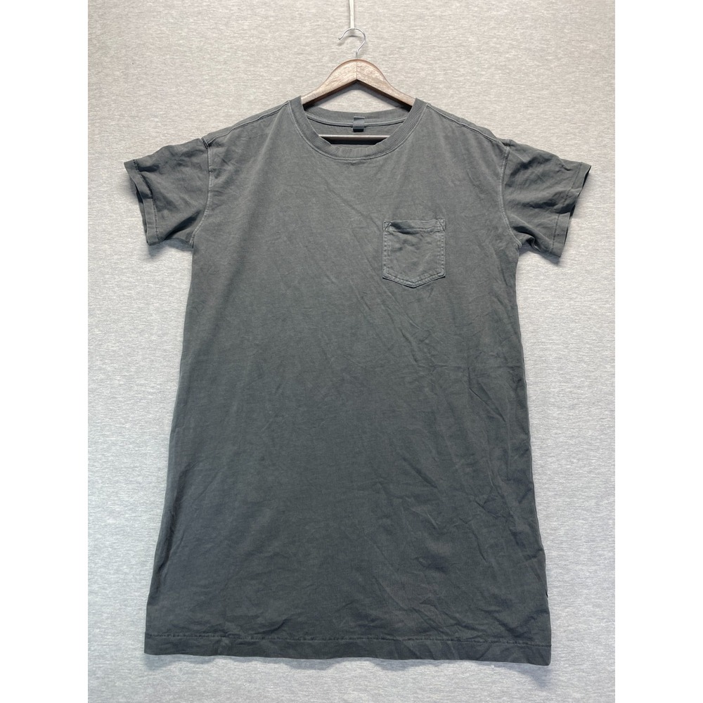 Old Navy T-Shirt Dress Womens Large Gray Cotton Short Sleeve Crew Neck Casual